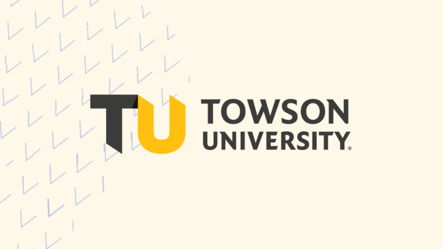Togetherall Graphic with Towson University Logo