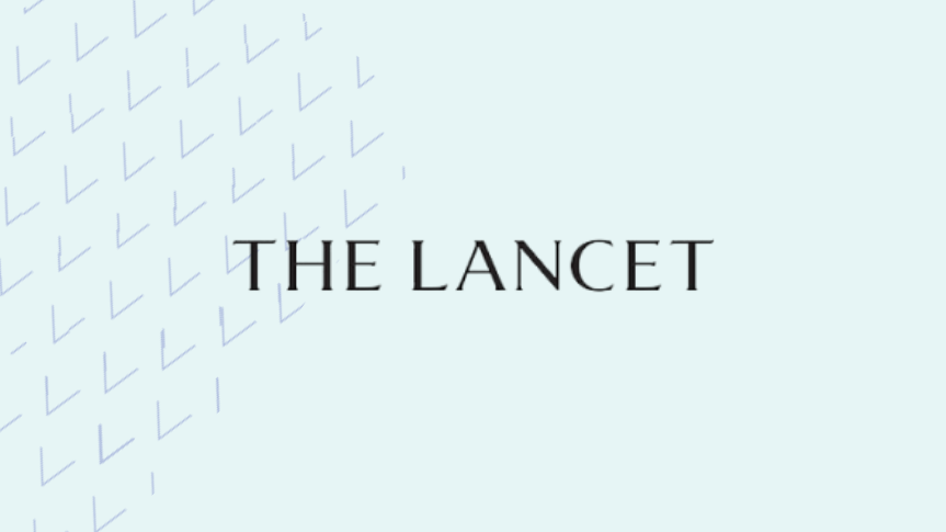 The lancet logo with background