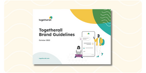 Image box with picture of Togetherall Brand Guideline inside