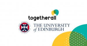 Togetherall and University of Edinburgh logos together on one image