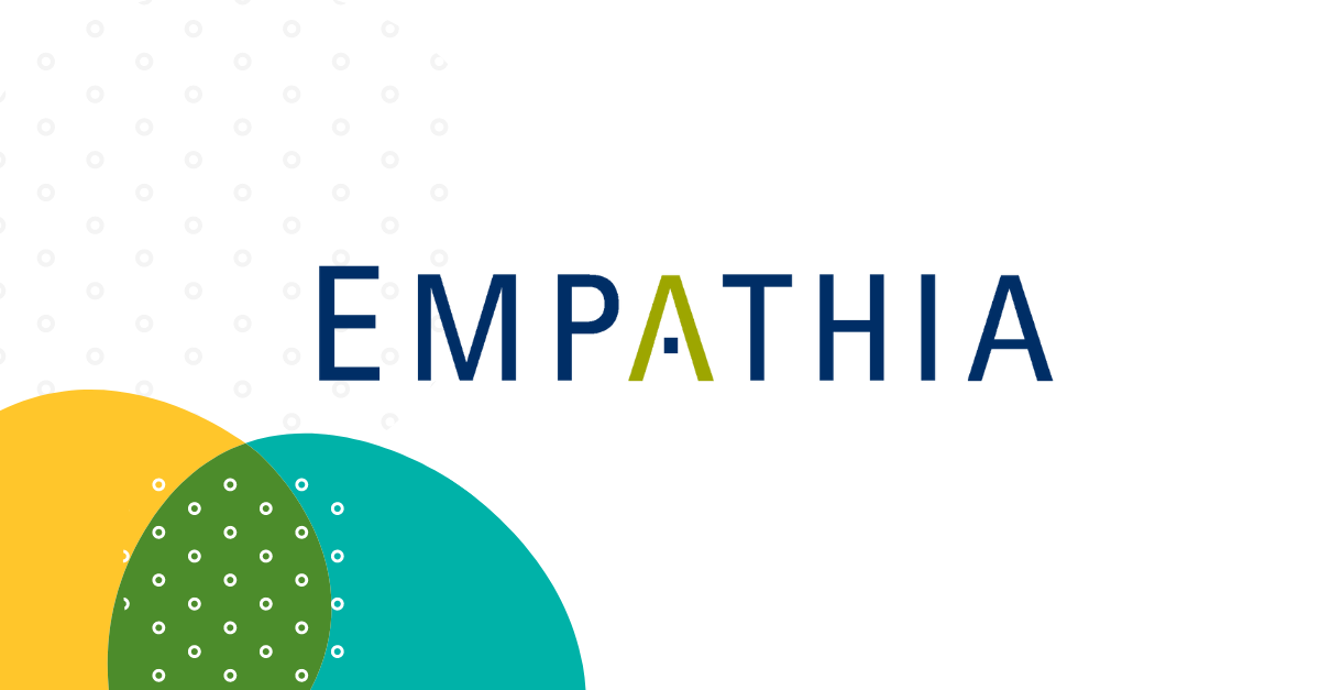 The empathia logo on a Togetherall background