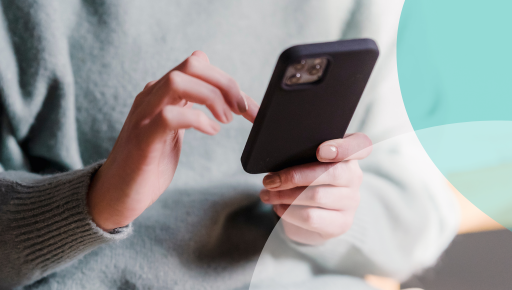 Image of person holding a phone